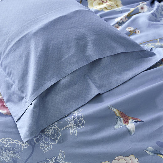 富安娜纯棉印花四件套柳若浮烟【分仓直发，72小时发货，周末节假日不发货】 商品图8