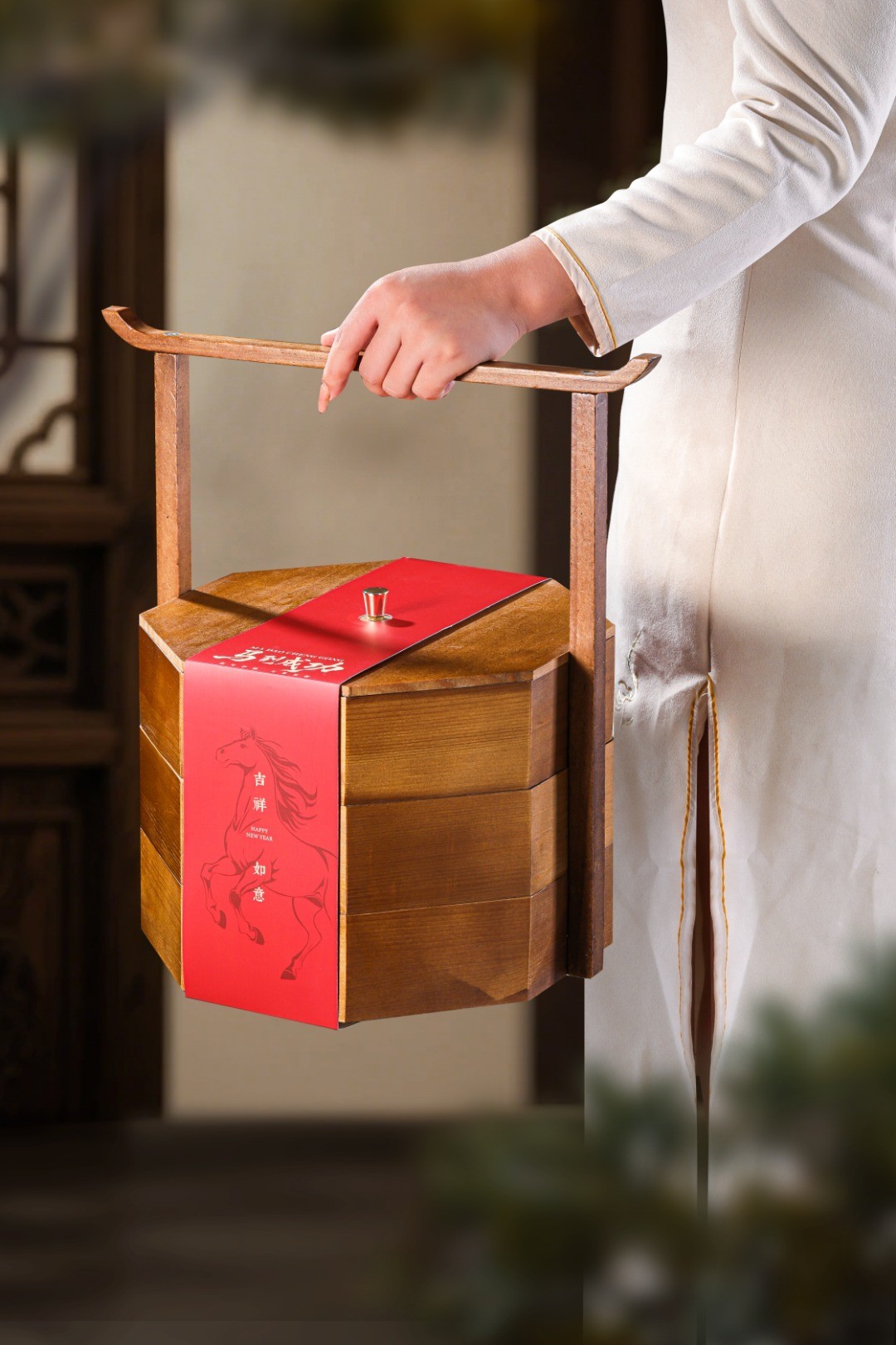 【2025中秋月饼】三层八角提篮【详情页面有月饼数量规格】【可预定备注发货时间】