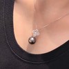 【私席真珠·新年盛宴】18K金镶钻黑珍珠吊坠，15-16mm珠，圆（孤品） 商品缩略图2