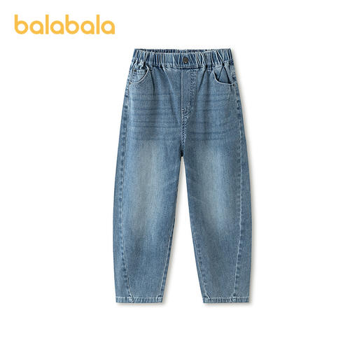巴拉巴拉童装男童裤子儿童牛仔裤春装中大童宽松长裤时尚百搭潮 商品图1