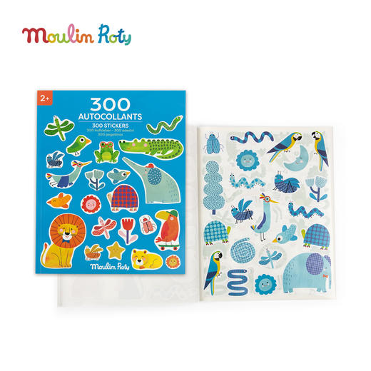 Moulin Roty 贴纸书（含300个贴纸） 缤纷乐系列 手工玩具 适合2岁+ 法国品牌 -661617 商品图2