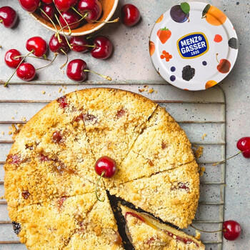 曼莎（MENZ&GASSER）意大利进口樱桃果酱340g 0脂肪黑樱桃面包果肉酱 蛋糕烘培原料 /粮油调味 /调味品 /西式酱料 商品图3