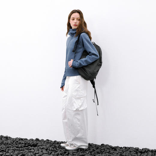 714street潮牌针织开衫上衣 2026春季重磅高领连帽卫衣外套女款 商品图3