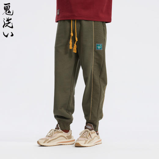 ONIARAI/鬼洗26新品黑标石器时代金线财源卫裤男 A540006 商品图1