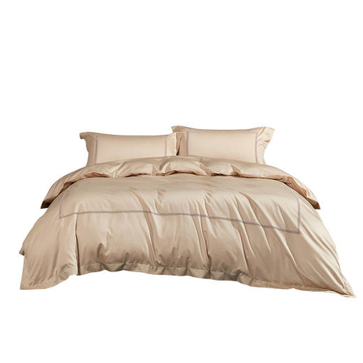 罗莱家纺珊妮100s全棉贡缎家居轻奢床单四件套（被套200*230cm、床单230*250cm、枕套48×74cm*2）【分仓直发，72小时发货，周末节假日不发货】 商品图0