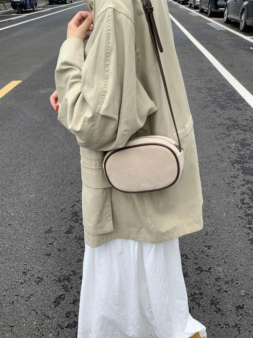 ✨超有质感的磨砂麂皮鹅蛋包！一眼沦陷【复古鹅蛋包1074】💖好看真的藏不住，秋季第一包就是它拉响的！磨砂真皮质感真的是绝绝子！💨 商品图3