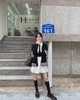 金蘑菇菇【纽约艺术馆】设计感复古棋盘格针织背心马甲女 商品缩略图12