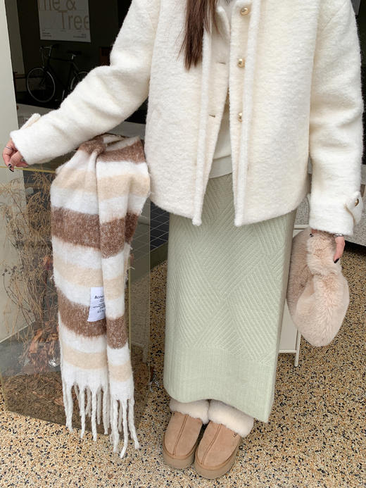 <曾小咸推荐>【149元任选2件】现货！休闲百搭毛织半身裙 商品图6