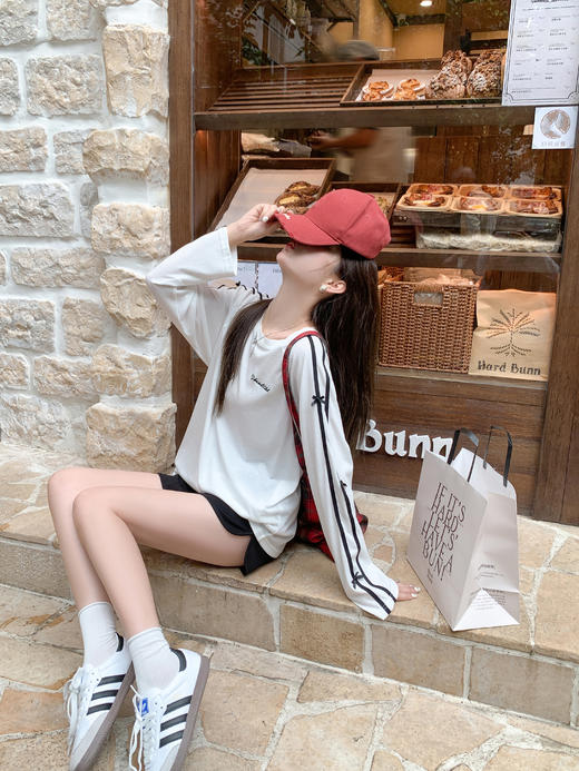 <曾小咸推荐>现货秒杀 ！微信超特价！蝴蝶结袖子长袖T 日常139.99 立减70 秒杀69.99！！ 商品图6