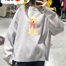 NC圆领小卡通图案毛织上衣51007冬季798924004342