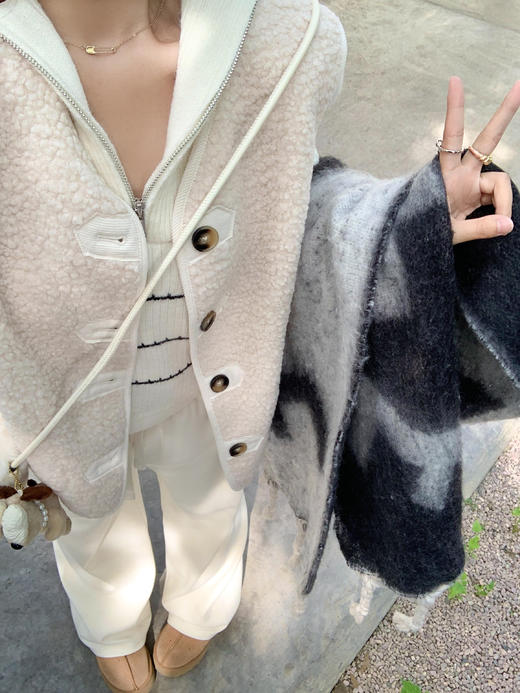 <曾小咸推荐>现货秒杀 ！微信超特价！撞色边马甲外套 日常159.99 立减60 秒杀99.99！！拉链针织衫  秒杀89.99！！ 商品图5