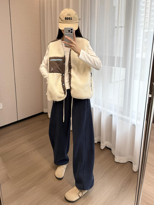 新年战马氛围感拉满镰刀两穿显瘦加绒卫裤 商品图12