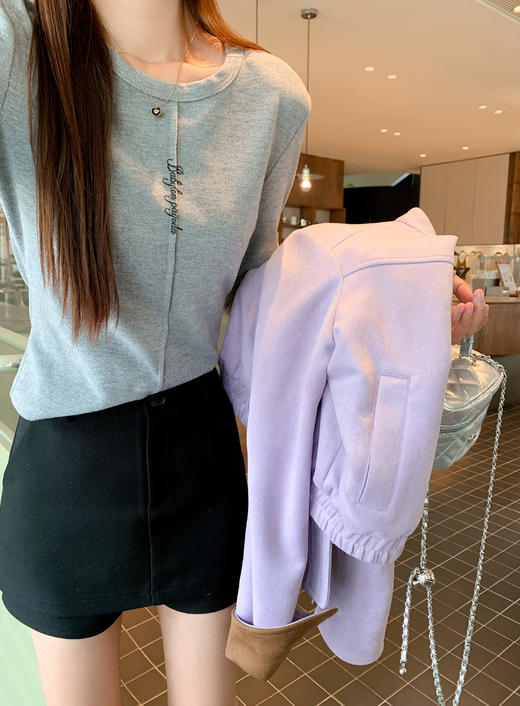 【110元任选2件】现货！ 2色字母打底衫 商品图3