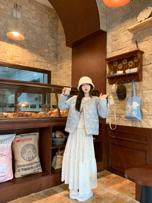 <曾小咸推荐>现货秒杀 ！微信超特价！韩系撞色边羽绒服 日常429.99 立减170 秒杀259.99！！ 商品图6