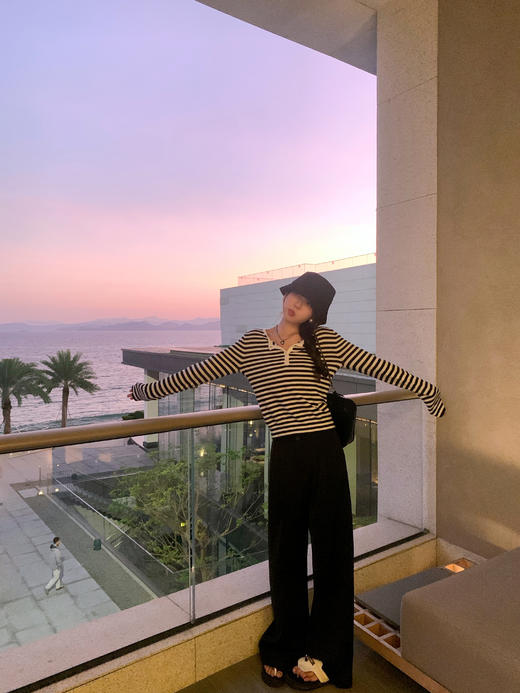 <曾小咸推荐>现货秒杀 ！微信超特价！韩系条纹针织衫 日常139.99 立减60 秒杀79.99！！ 商品图12