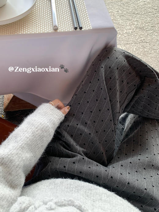 【169元任选2件】现货！爱心印花加绒休闲裤 商品图6