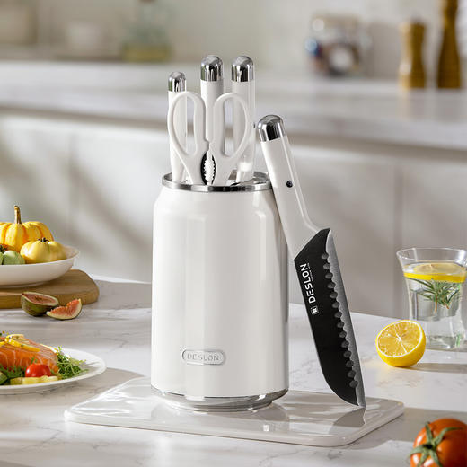 🌸【DESLON德世朗DFS-TZ025罗纳镀钛刀具六件套】😍厨房刀具套装封神！一套搞定所有切配 家人们！😉终于挖到好用又省心的刀具套装了  商品图2