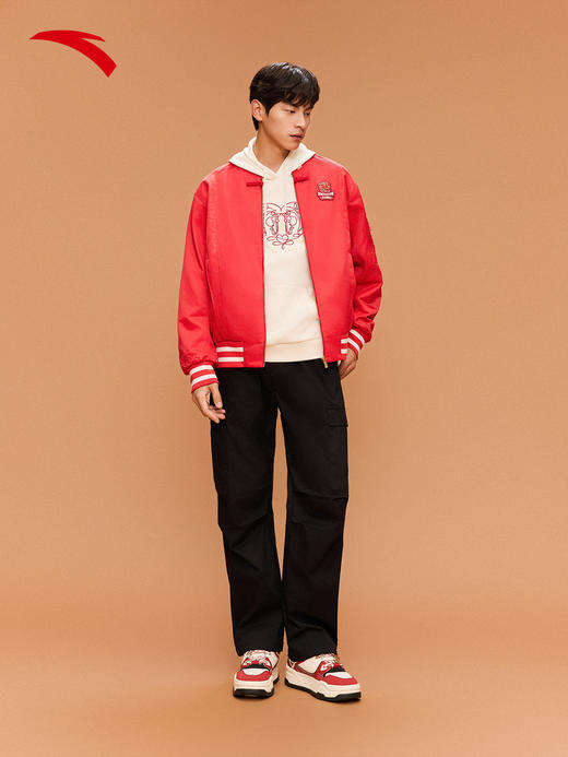 安踏好事发生 | 新年鸿运夹克男女款祥云印花中国结外套152618606 商品图2