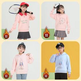 ⁴微瑕清仓99元任选2件【比得兔秋冬童装】卫衣/带帽卫衣/棒球服 110-150码 YC04-CR-BDT
