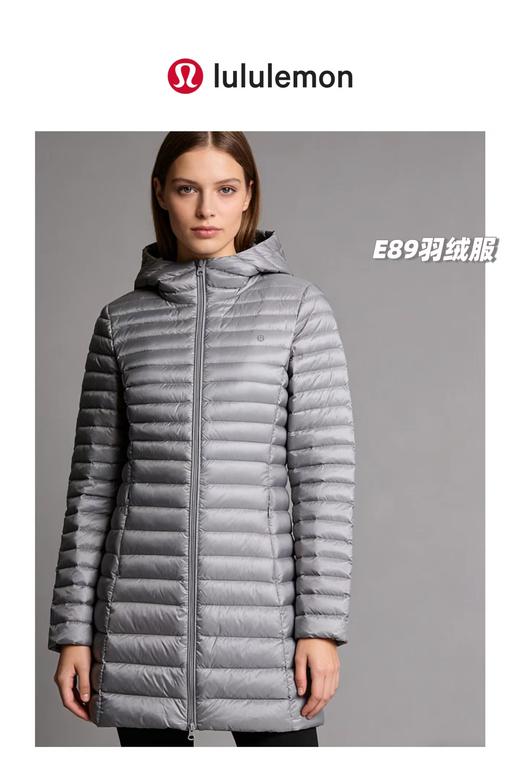 F010754告别臃肿女士轻暖系列中长款白鸭绒羽绒服 商品图7