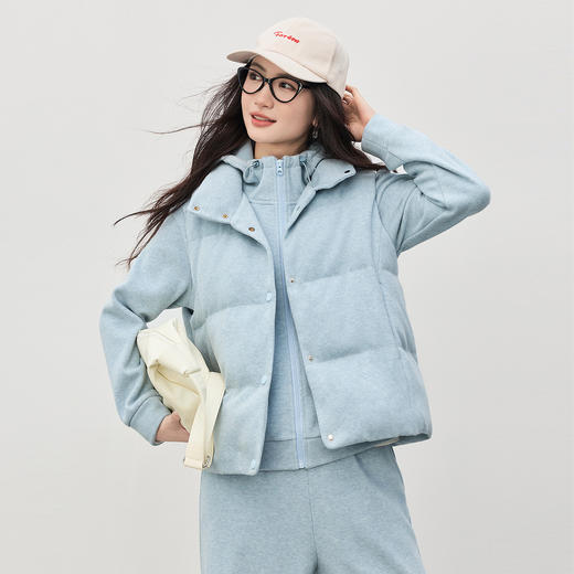 【1/21新品】熙世界超好看冬装马甲棉服外套女士外穿坎肩保暖马夹叠穿背心棉衣 商品图1