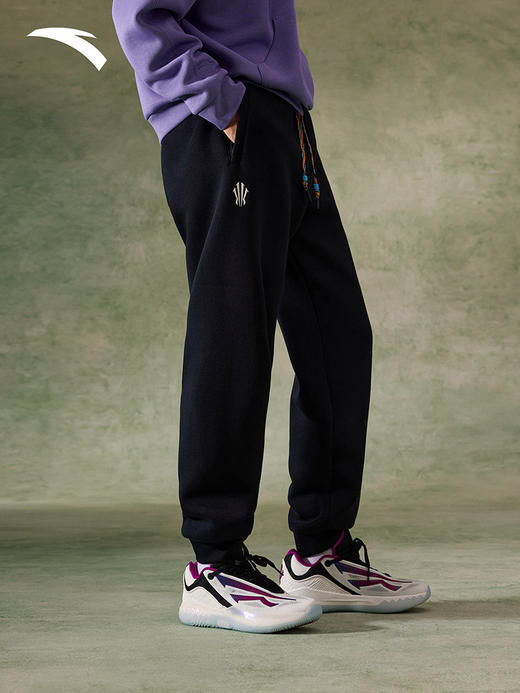 安踏凯里欧文潮流美式运动卫裤男休闲正品黑色裤子女款172611305S 商品图1