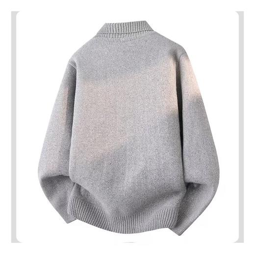 F010777一体绒秋冬新款高领毛衣针织衫男女同款 商品图7