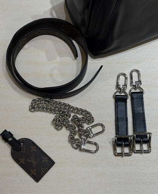 𝐂𝐚𝐫𝐫𝐲𝐚𝐥𝐥黑武士意大利皮单肩包斜挎包010603 商品图5