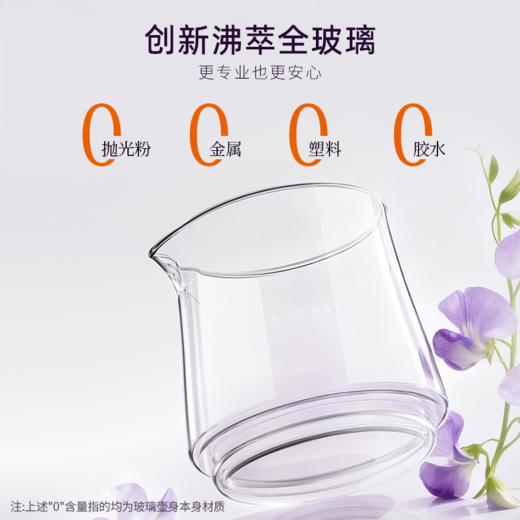 九阳全玻璃沸萃养生壶1.5L炖煮一体办公室烧水壶电热花茶壶煮茶器 商品图4