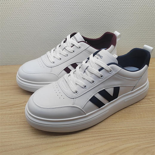 2025豪行春季新款15197389牛皮真皮时尚运动休闲男鞋单鞋 商品图0