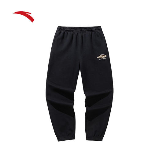 安踏运动复古抓绒通勤长裤宽松百搭运动裤152618301S 商品图0