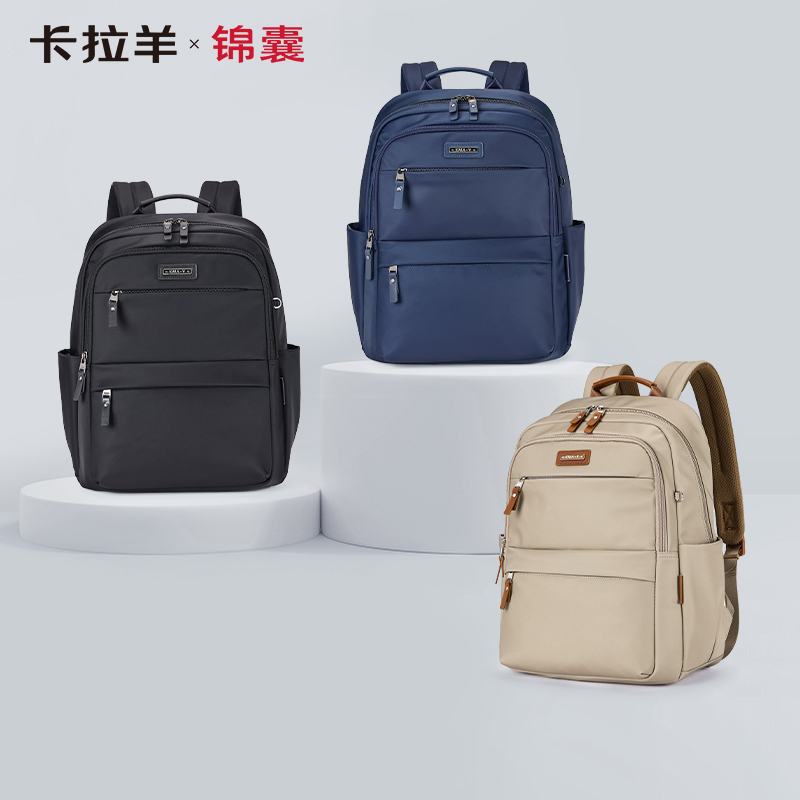 卡拉羊X锦囊商务电脑防盗背包20升出差通勤多功能双肩包睿行CN5224