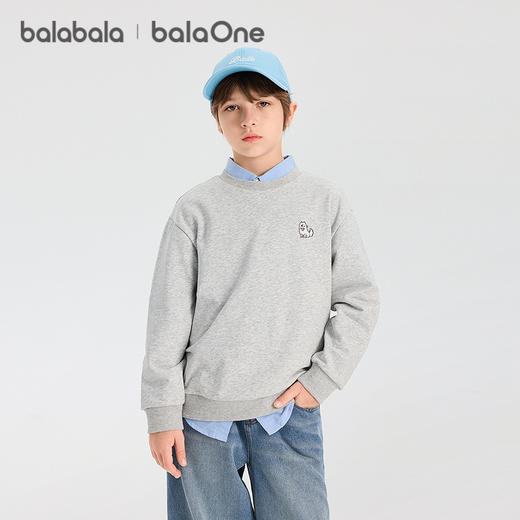 【balaOne】巴拉巴拉儿童卫衣长袖男童2026新款春百搭t恤女上衣潮 商品图2