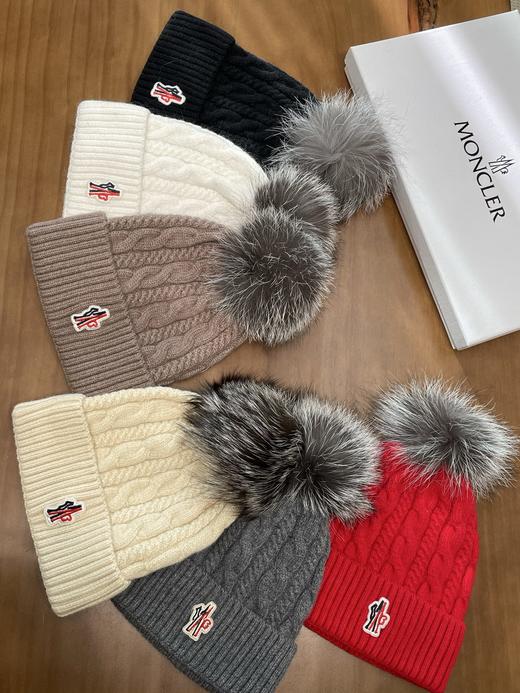 蒙口 狐狸毛毛球针织帽组（COCO） 商品图6