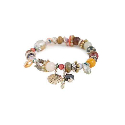 三彩2026新款多宝手工串珠手链手串吊坠小众波西米亚复古松弛度假 商品图3