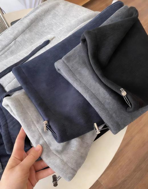 F010748新款慵懒感加绒复宝宝绒两穿休闲裤卫裤 商品图4