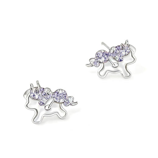 【奔跑小马】纯银奔跑独角兽贝母耳饰【JHY-E001274M】 商品图4