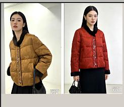 543286新中式国风短款鹅绒服 商品图8