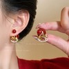 【YW】无忧购【鸿运当“红”】新年红色小马珍珠耳环女高级感过年耳钉2026新本命年耳坠秋冬耳饰（49/5件）2952（截单后3-5天发货） 商品缩略图3