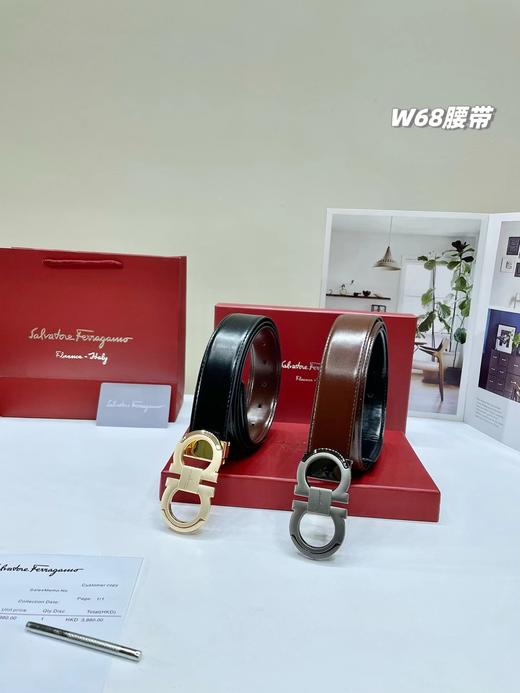 F010729春季新款双面可用双头腰带男士商务腰带 商品图0