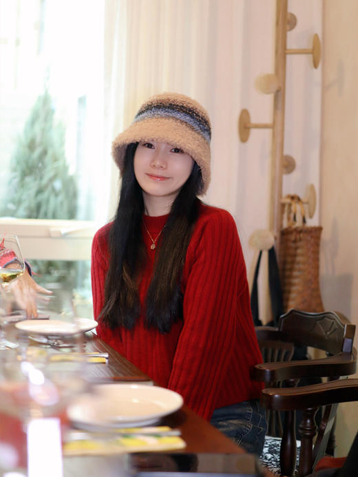 【板娘同款推荐 羊绒衫】新增新年红大码 新年红红火火！全球奢牌同等山羊绒原料阿尔巴斯山羊绒 让姐妹们用实实在在源头价穿高定的感觉！ 商品图0