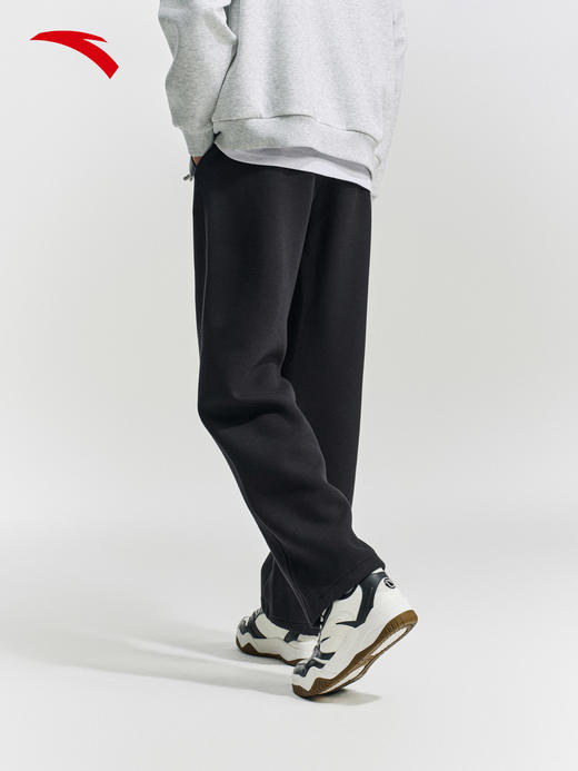 安踏潮流美式休闲长裤男冬季新款加绒保暖宽松直筒裤子152618302S 商品图2