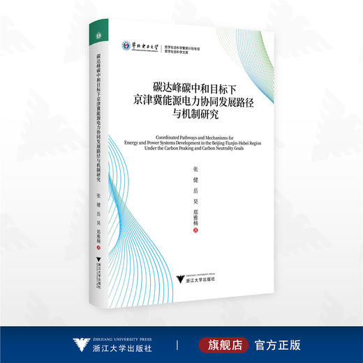 碳达峰碳中和目标下京津冀能源电力协同发展路径与机制研究/华北电力大学/哲学社会科学繁荣计划专项/哲学社会科学文库/张健 著/浙江大学出版社 商品图0
