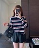 F010749韩系减龄羊毛柔软慵懒条纹针织衫女毛衣秋冬款 商品缩略图6