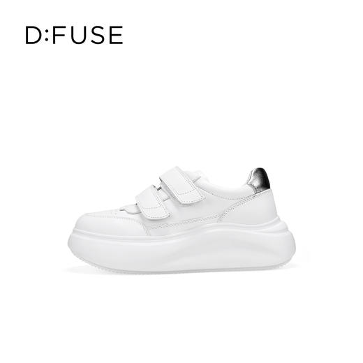 Dfuse迪芙斯2026春季新款轻便厚底增高魔术贴松糕鞋休闲鞋运动板鞋DFE1112126 商品图11