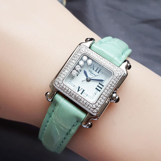 【95新】CHOPARD萧邦石英30*23mm（女款）HAPPY DIAMONDS系列 精钢（表圈后镶钻石）241225TJ22 商品图7