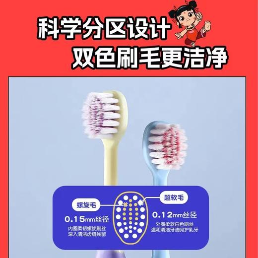 RAOYI 小哪吒联名 儿童牙刷2支装 商品图3