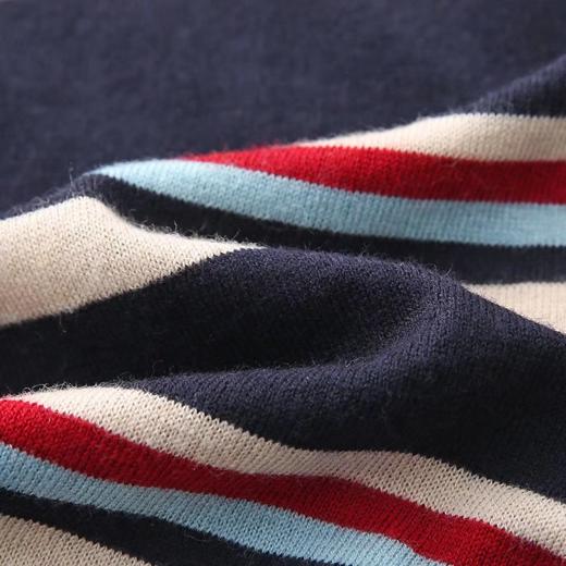 F010749韩系减龄羊毛柔软慵懒条纹针织衫女毛衣秋冬款 商品图11