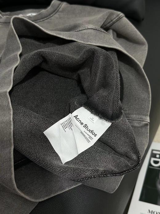 F010720砂磨重工水洗做旧纯棉圆领卫衣男女同款 商品图13