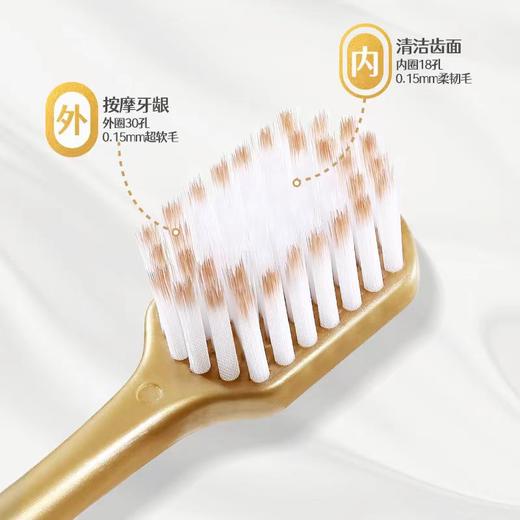 6支装 RAOYI 成人软毛宽头 牙刷 商品图2